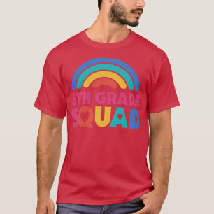Camiseta Escuadrón de 6º grado de profesor de instituto con