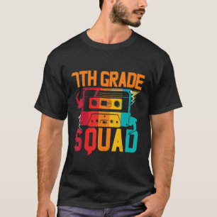 Camiseta Escuadrón de 7º Grado Boombox Vintage Años 80 Prof