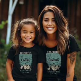 Camiseta Escuadrón de acampada haciendo un viaje familiar a