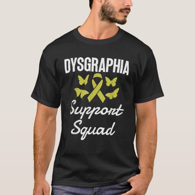 Camiseta Escuadrón de apoyo a la disgrafía para combatir la (Anverso)