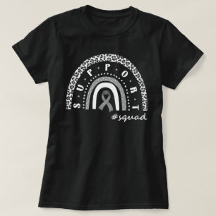 Camiseta Escuadrón de apoyo al cáncer de cerebro de arco ir
