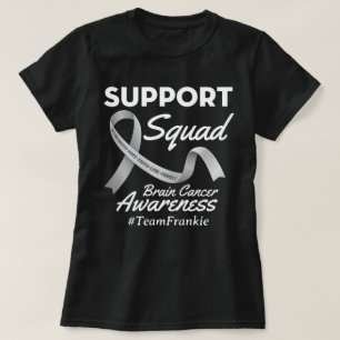 Camiseta Escuadrón De Apoyo Al Cáncer De Cerebro personaliz