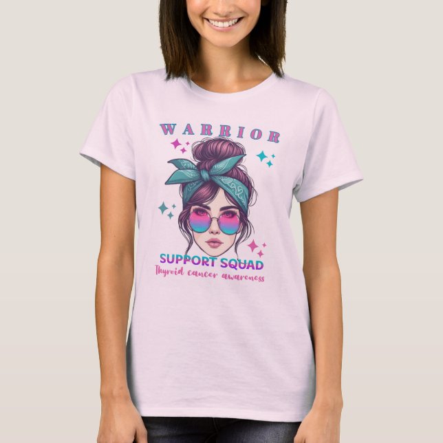 Camiseta Escuadrón de apoyo al cáncer tiroideo, familia de  (Anverso)