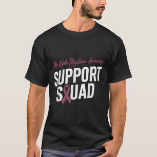 Camiseta Escuadrón De Apoyo De La Cinta De Borgoña Para Mie