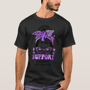 Camiseta Escuadrón de apoyo Groovy Messy Bun Women Lupus Aw
