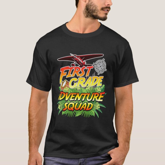 Camiseta Escuadrón de aventuras de grado - Equipo de profes (Anverso)