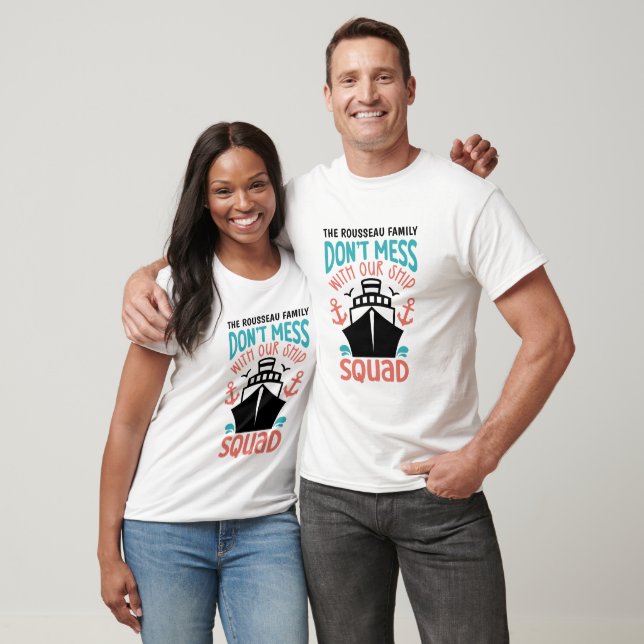 Camiseta Escuadrón de Barco de Vías de Cruceros Familiares (Unisexo)