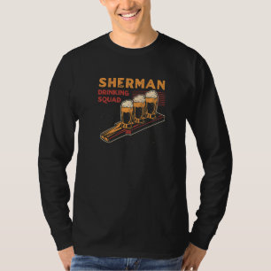 Camiseta Escuadrón de Bebidas Sherman Texas Beer Tx Booze A