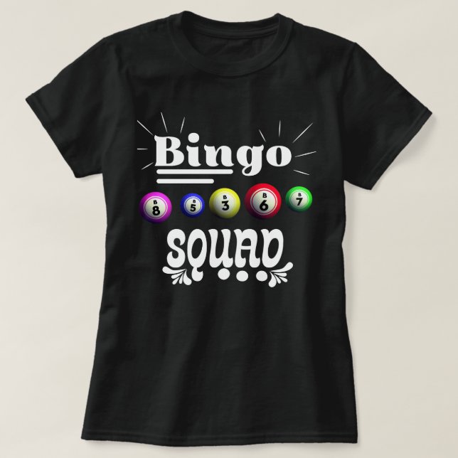 Camiseta Escuadrón de Bingo (Diseño del anverso)