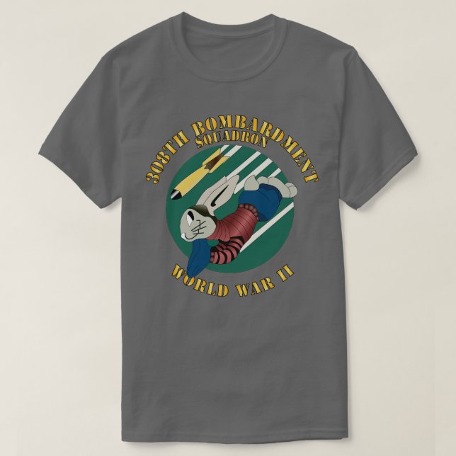 Camiseta Escuadrón de Bombardeo de AAC 308ª Segunda Guerra  (Diseño del anverso)