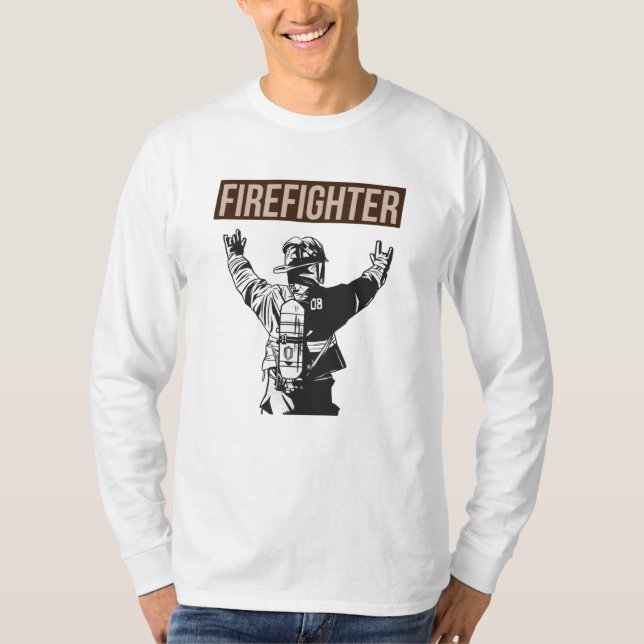 Camiseta Escuadrón de bomberos orgulloso (Anverso)