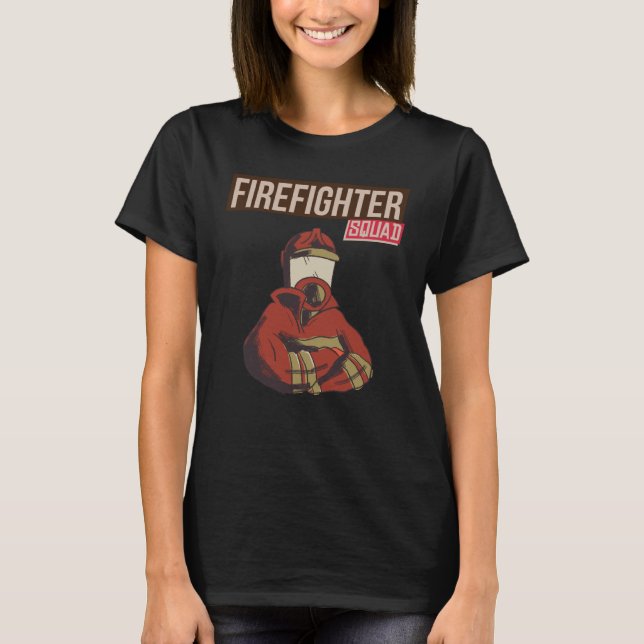 Camiseta Escuadrón de bomberos orgulloso (Anverso)