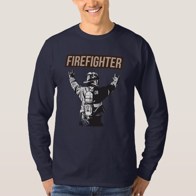 Camiseta Escuadrón de bomberos orgulloso (Anverso)