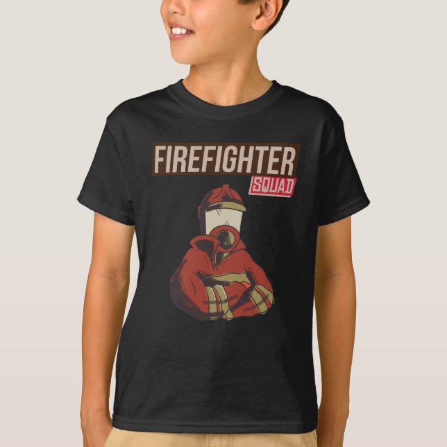 Camiseta Escuadrón de bomberos orgulloso (Anverso)