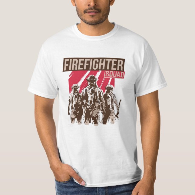 Camiseta Escuadrón de bomberos orgulloso (Anverso)