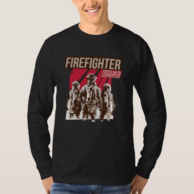 Camiseta Escuadrón de bomberos orgulloso (Anverso)