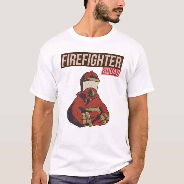 Camiseta Escuadrón de bomberos orgulloso (Anverso)