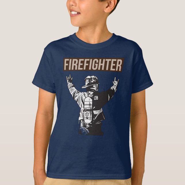 Camiseta Escuadrón de bomberos orgulloso (Anverso)