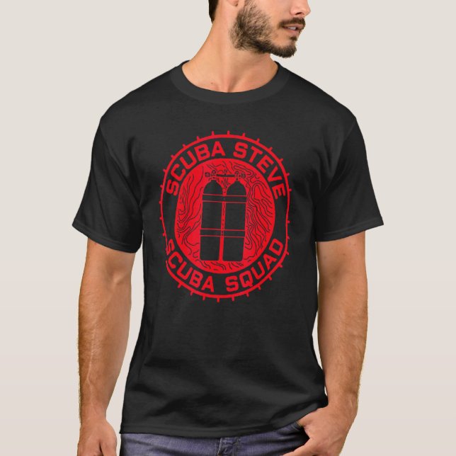 Camiseta Escuadrón de buceo Foca Steve (Anverso)