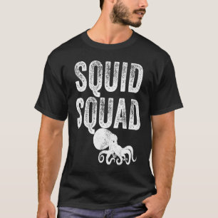 Camiseta Escuadrón de Calamar Mar Océano Pulpo Vintage Angu