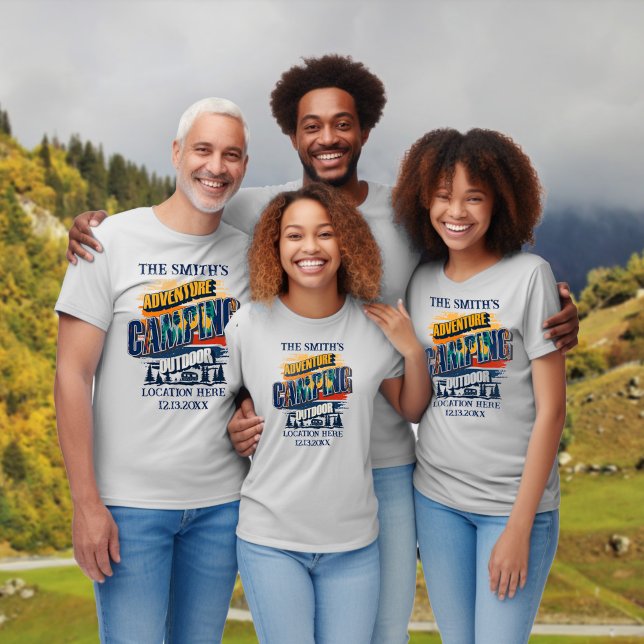 Camiseta Escuadrón de camping que combina aventura de viaje (Subido por el creador)
