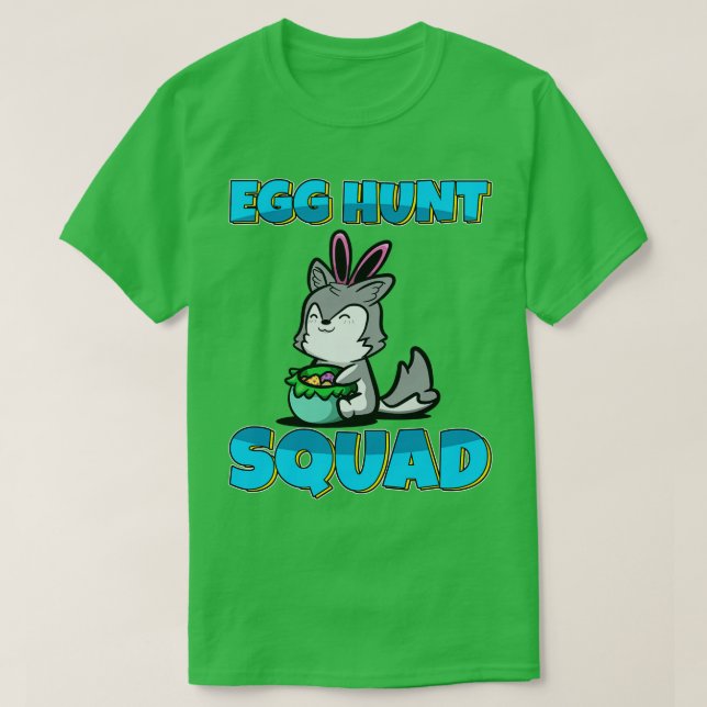 Camiseta Escuadrón de caza de huevos, caza de perros muy gr (Diseño del anverso)