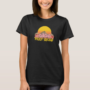 Camiseta Escuadrón de cerditos vintage retro, Amante de ani