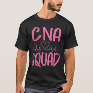 Camiseta escuadrón de CNA divertido asistente de enfermería