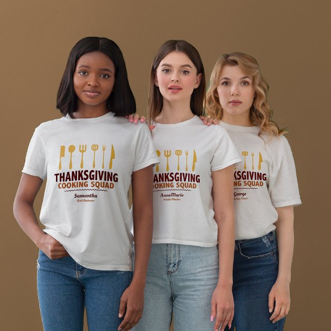 Camiseta Escuadrón de cocina de Acción de Gracias (Subido por el creador)