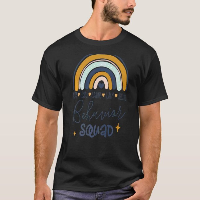Camiseta Escuadrón De Comportamiento Aplicado De Bcba Boho  (Anverso)