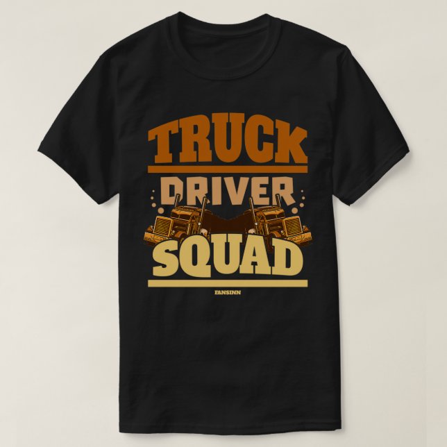 Camiseta Escuadrón de conductores de camiones (Diseño del anverso)
