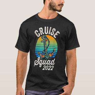 Camiseta Escuadrón de crucero 2022 Cuero de vaca Ancla de l