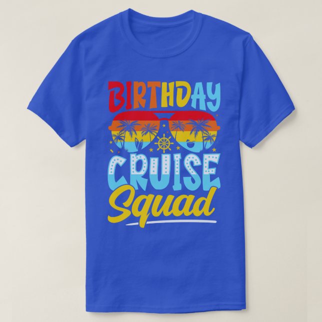 Camiseta Escuadrón de crucero de cumpleaños (Diseño del anverso)