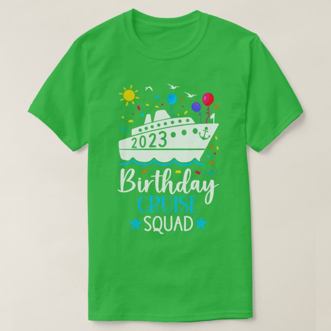 Camiseta Escuadrón de crucero de cumpleaños 2023 (Diseño del anverso)