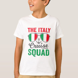 Camiseta Escuadrón de Crucero por Italia 2025 Vacaciones It
