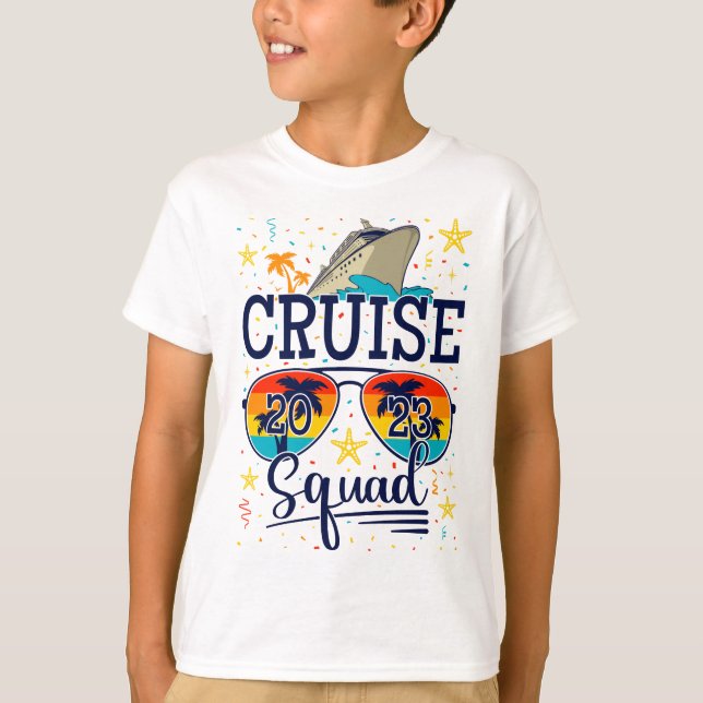 Camiseta Escuadrón de Cruceros 2023 Vacaciones de crucero (Anverso)
