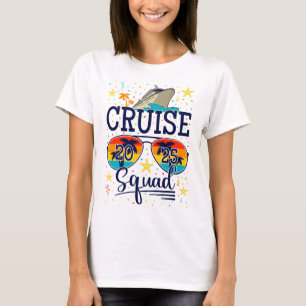 Camiseta Escuadrón de cruceros 2025 Mujeres de vacaciones d