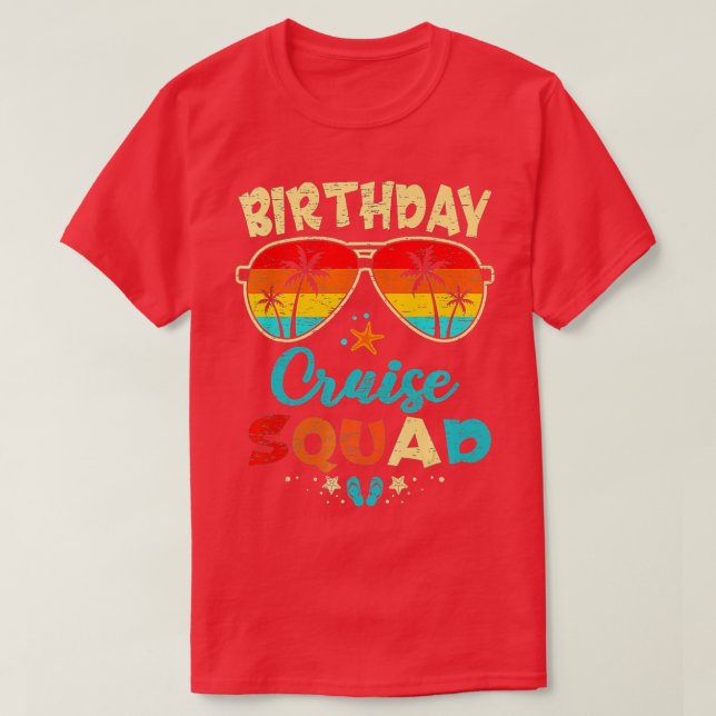 Camiseta Escuadrón de cruceros Birday Party Squad (Diseño del anverso)
