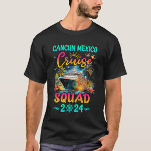 Camiseta Escuadrón de cruceros familiares Cancún México 202