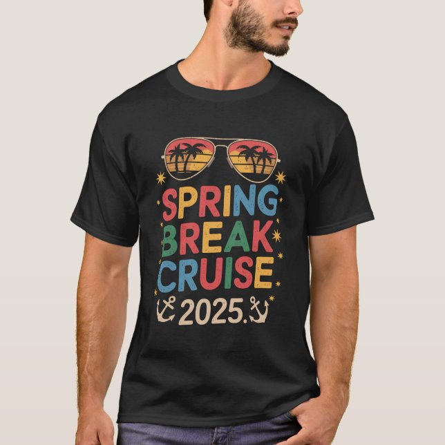 Camiseta Escuadrón de cruceros Spring Break 2025 (Anverso)