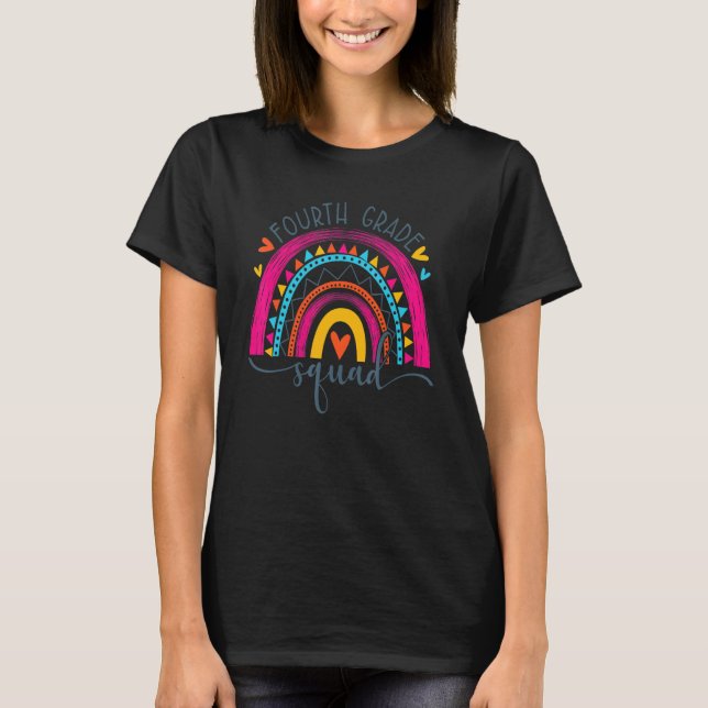Camiseta Escuadrón De Cuarto Grado Hola Primer Día De La Es (Anverso)