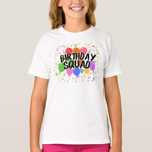 Camiseta Escuadrón de Cumpleaños (Anverso)