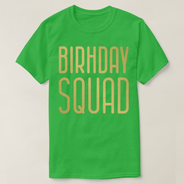 Camiseta Escuadrón de cumpleaños 2 (Diseño del anverso)