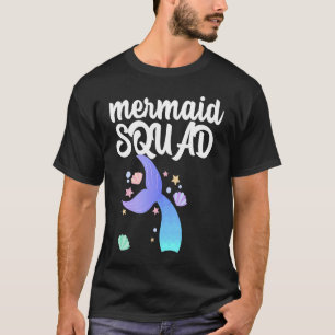 Camiseta Escuadrón de cumpleaños de Sirena para la Fiesta M