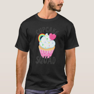 Camiseta Escuadrón de Cupcake Retro