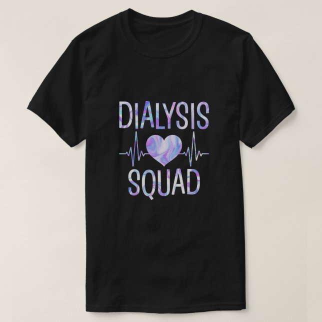 Camiseta Escuadrón de diálisis - Nefrología divertida Hemod (Diseño del anverso)