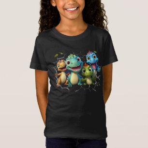 Camiseta "Escuadrón de Dinosaurios Adorables"