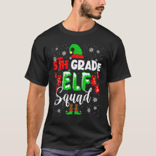 Camiseta Escuadrón de duendes de 5º grado Elfo de Navidad N