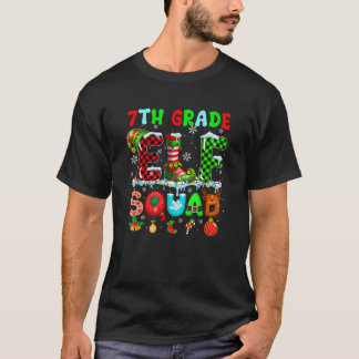 Camiseta Escuadrón de Duendes de 7º Grado Navidad Colorido