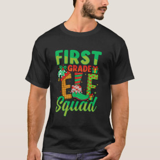 Camiseta Escuadrón de Duendes de Primer Grado Navidad Profe